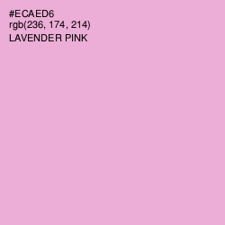 #ECAED6 - Lavender Pink Color Image