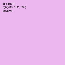 #ECB6EF - Mauve Color Image