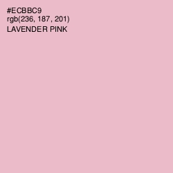 #ECBBC9 - Lavender Pink Color Image