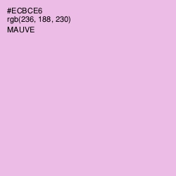 #ECBCE6 - Mauve Color Image