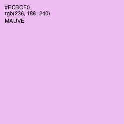 #ECBCF0 - Mauve Color Image