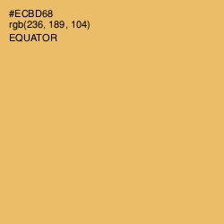 #ECBD68 - Equator Color Image