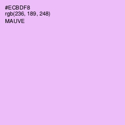 #ECBDF8 - Mauve Color Image