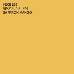 #ECBE55 - Saffron Mango Color Image