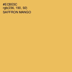 #ECBE5C - Saffron Mango Color Image