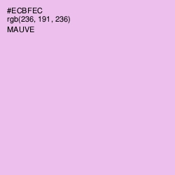 #ECBFEC - Mauve Color Image