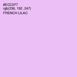 #ECC0F7 - French Lilac Color Image