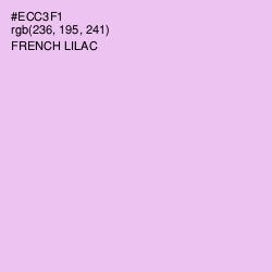 #ECC3F1 - French Lilac Color Image