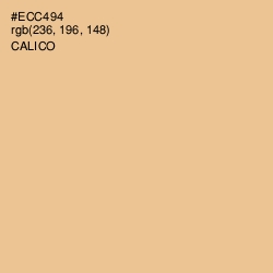 #ECC494 - Calico Color Image