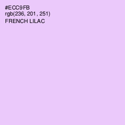 #ECC9FB - French Lilac Color Image