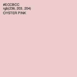 #ECCBCC - Oyster Pink Color Image