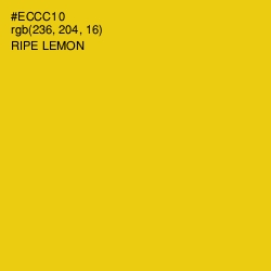 #ECCC10 - Ripe Lemon Color Image