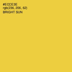 #ECCE3E - Bright Sun Color Image