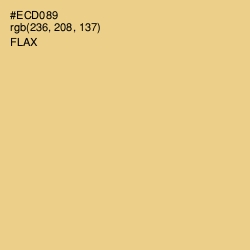 #ECD089 - Flax Color Image