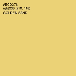 #ECD276 - Golden Sand Color Image