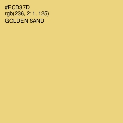 #ECD37D - Golden Sand Color Image