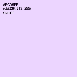 #ECD5FF - Snuff Color Image