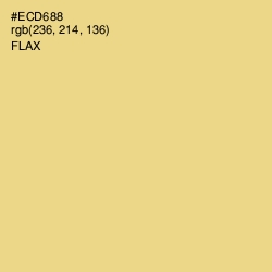 #ECD688 - Flax Color Image