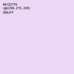 #ECD7F5 - Snuff Color Image