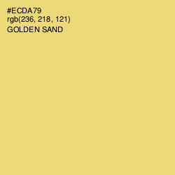 #ECDA79 - Golden Sand Color Image