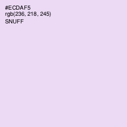 #ECDAF5 - Snuff Color Image