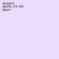 #ECDAFC - Snuff Color Image