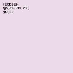 #ECDBE9 - Snuff Color Image