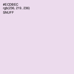 #ECDBEC - Snuff Color Image