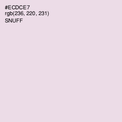 #ECDCE7 - Snuff Color Image