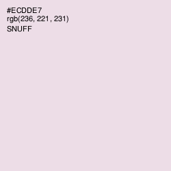 #ECDDE7 - Snuff Color Image