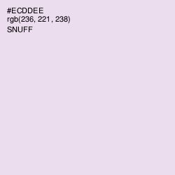 #ECDDEE - Snuff Color Image