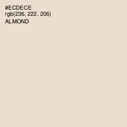 #ECDECE - Almond Color Image