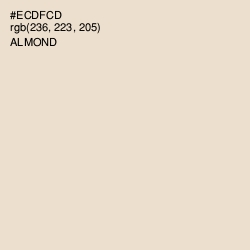 #ECDFCD - Almond Color Image