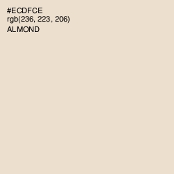 #ECDFCE - Almond Color Image