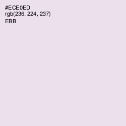 #ECE0ED - Ebb Color Image