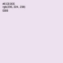 #ECE0EE - Ebb Color Image