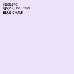 #ECE2FC - Blue Chalk Color Image