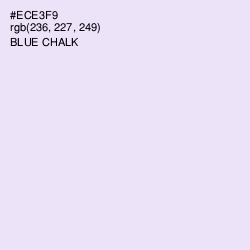 #ECE3F9 - Blue Chalk Color Image