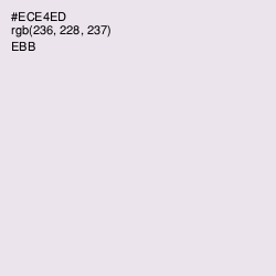 #ECE4ED - Ebb Color Image