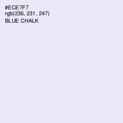 #ECE7F7 - Blue Chalk Color Image