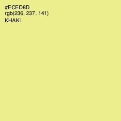 #ECED8D - Khaki Color Image