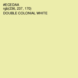 #ECEDAA - Double Colonial White Color Image