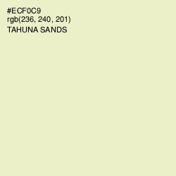 #ECF0C9 - Tahuna Sands Color Image