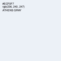 #ECF0F7 - Athens Gray Color Image