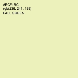 #ECF1BC - Fall Green Color Image