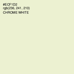 #ECF1D2 - Chrome White Color Image