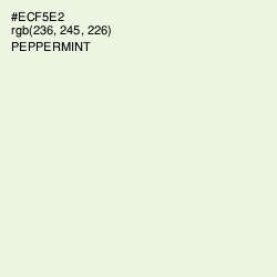 #ECF5E2 - Peppermint Color Image