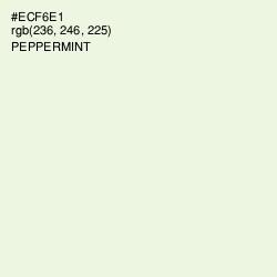 #ECF6E1 - Peppermint Color Image