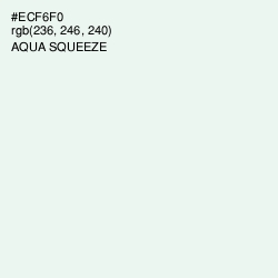 #ECF6F0 - Aqua Squeeze Color Image