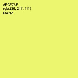 #ECF76F - Manz Color Image